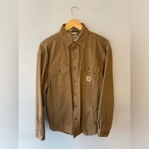 Carhartt flannel lined work shirt